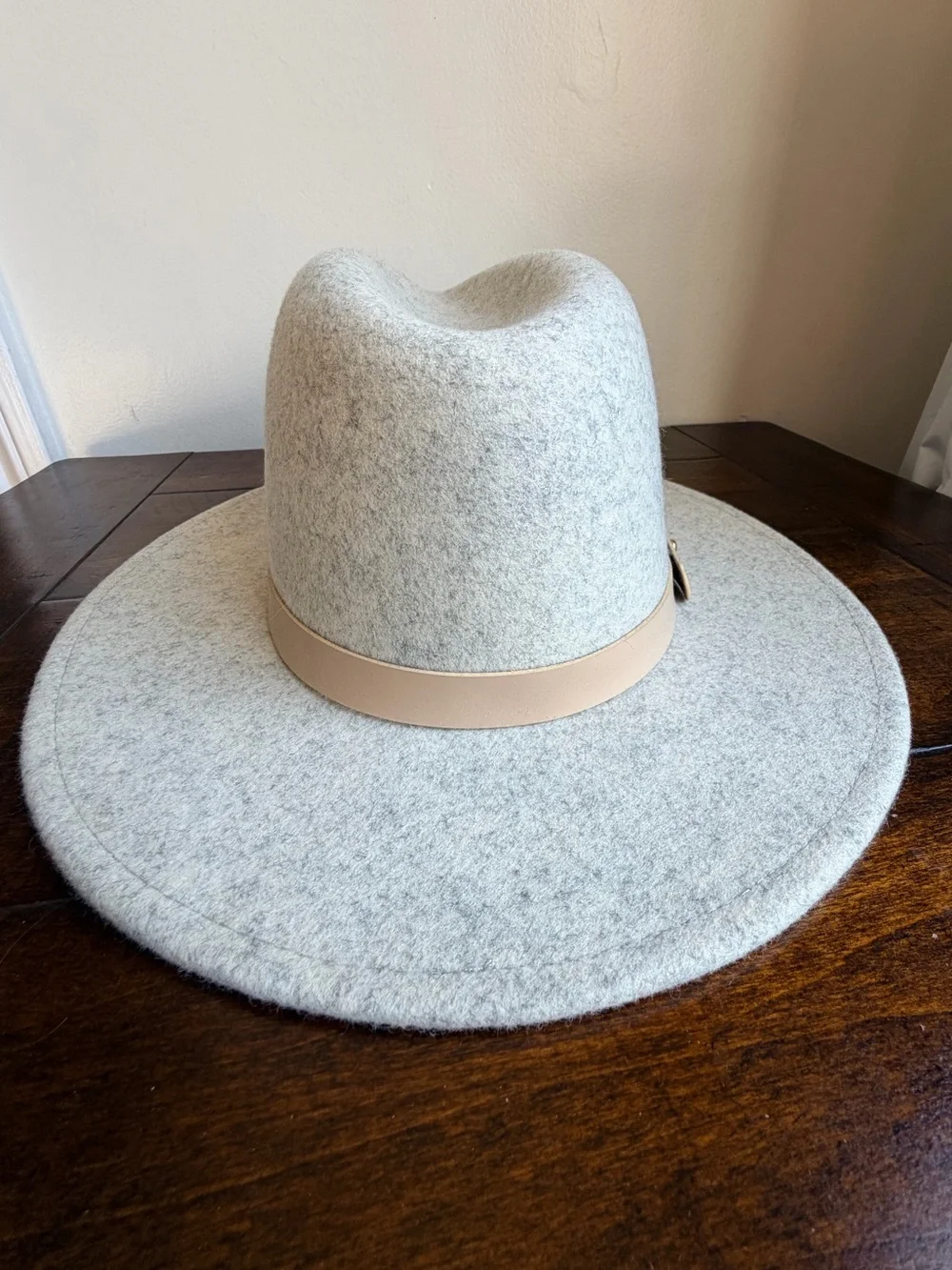 Lack of Color Light Grey 100% Australian Wool Fedora Rancher Hat Medium 57cm